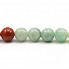 Jade redondo multicolor 10mm x 40cm