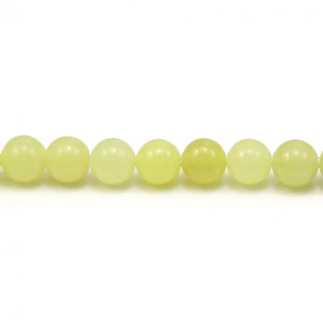 Jade lemon round 6mm x 10pcs