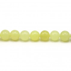 Jade limón redondo 6mm x 10pcs