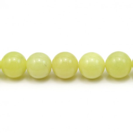 Jade lemon rond 10mm x 6pcs