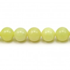 Jade lemon round 10mm x 6pcs