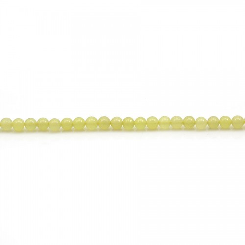 Lemon Jade, runde Form, 2 - 2.5mm x 40cm