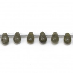 Labradorite a forma di goccia, 6x9 mm x 4 pezzi