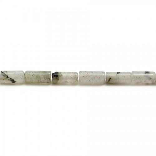 Labradorita en forma de tubo, 3.5 * 8mm x 39cm