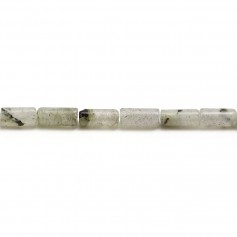 Labradorita en forma de tubo, 3.5 * 8mm x 39cm
