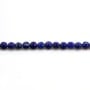 lapis lazuli rund flach facettiert 4mm x 8pcs