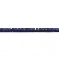 Lápis lazúli azul, em forma de cubo, 2,5mm x 39cm