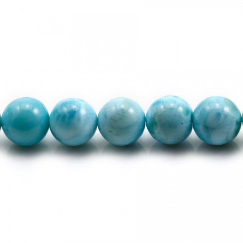 Larimar round beads 11mm x 1pc