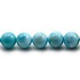 Larimar round beads 5.5-6mm x 40cm