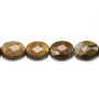 African opal, on beige color, in round shape, 4mm x 40cm