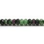 Ruby zoisite in shape of a faceted roundel, 4 * 6mm x 39cm