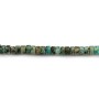 African turquoise, in washer shape, 2*4mm x 40cm