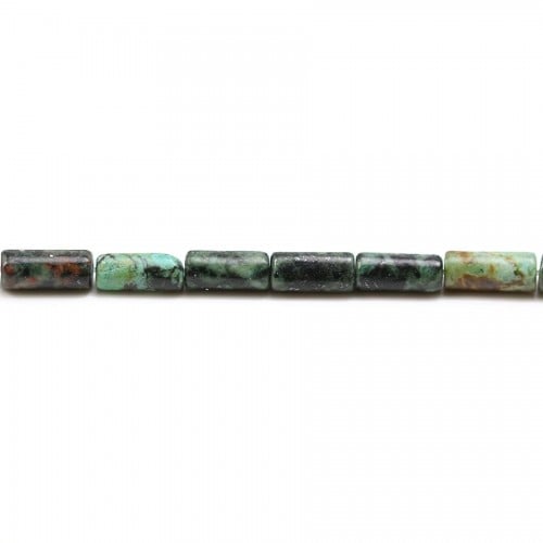 African Turquoise, tube shape, 3.5 * 8mm x 40cm