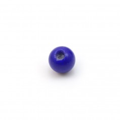 Lapis-Lazuli, half drilled, round 2mm x 2pcs