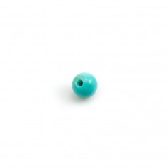 Turquoise semi-percée rond 4mm x 1pc