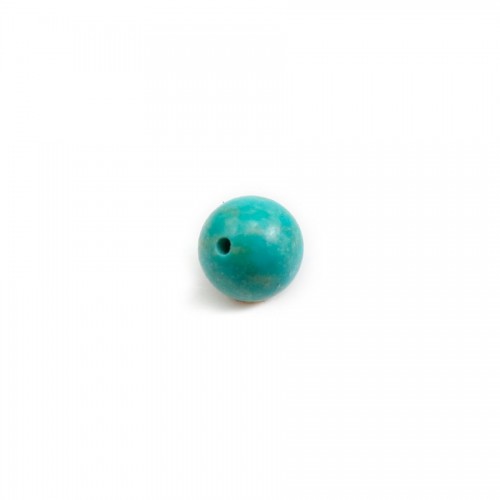 Turquoise semi-percée rond 6mm x 1pc