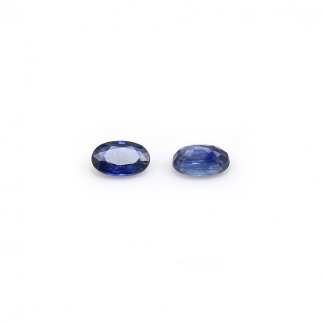 Sapphire blue crimp, in oval shaped, 3 * 5mm x 1pc