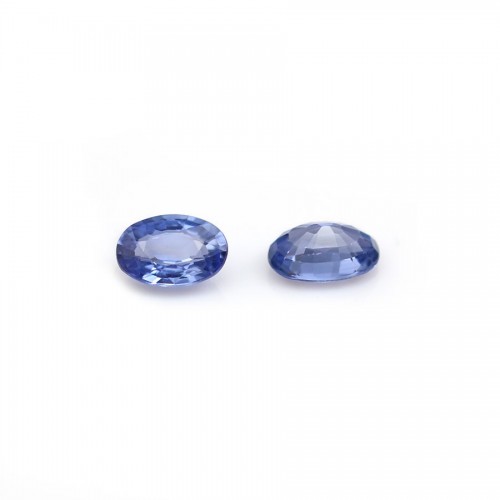 Safira azul, forma oval, 4 * 6mm x 1pc