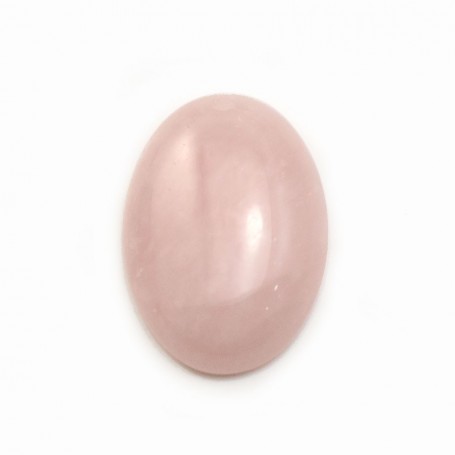 Pendentif en quartz rose, de forme ovale, 18 * 25mm x 1pc