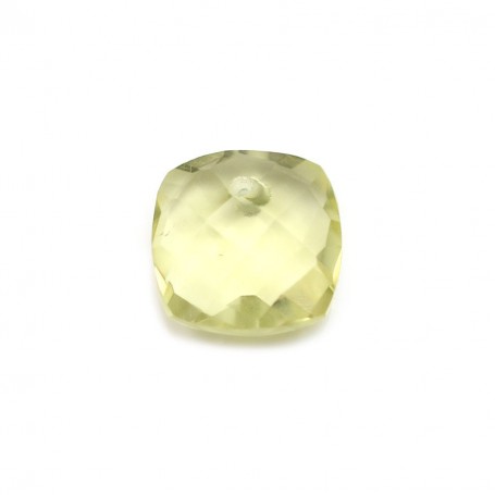 Pendentif quartz lemon facette 10mm x 1pc