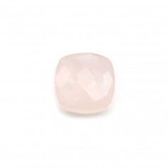 Espaçador de quartzo rosa com 2 orifícios 10mm x 1pc