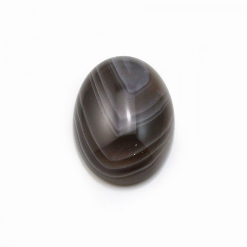 Cabochon de ágata Boswana, forma oval, 12x16mm x 2pcs