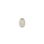 Cabochon d'agate grise, de forme ovale, 4 * 6mm x 10pcs