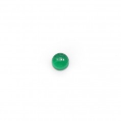 Agata verde rotonda cabochon 4mm x 4pz