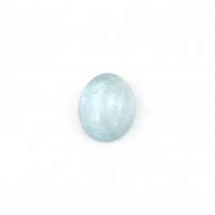 Aquamarine oval-shaped cabochon 8 * 10mm x 1pc