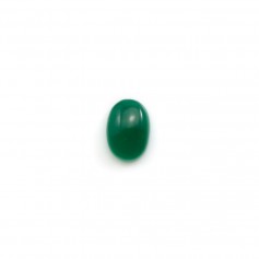 Green aventurine cabochon, in oval shaped, 5*7mm x 1pc