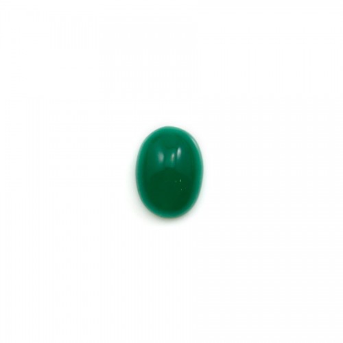 Cabochon d'aventurine verte, qualité A+, de forme ovale, 6x8mm x 1pc