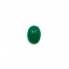 Cabujón de aventurina verde, calidad A+, forma ovalada, 6x8mm x 1pc