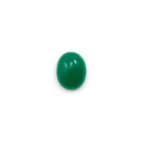 Cabochon d'aventurine verte, qualité A+, de forme ovale, 8*10mm x 1pc