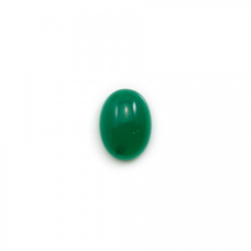 Cabochão aventurino verde, qualidade A+, forma oval, 8x11mm x 1pc