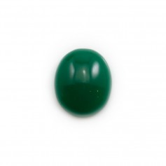 Cabujón de aventurina verde, calidad A+, forma ovalada, 12x14mm x 1pc