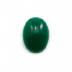 Green aventurine cabochon, in oval shaped, 15x20mm x 1pc