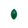 Cabochon d'aventurine verte, qualité A+, de forme ovale pointu, 7x12mm x 1pc