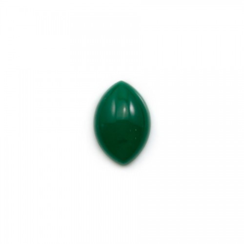 Cabochon d'aventurine verte, qualité A+, de forme ovale pointue, 8*12mm x 1pc
