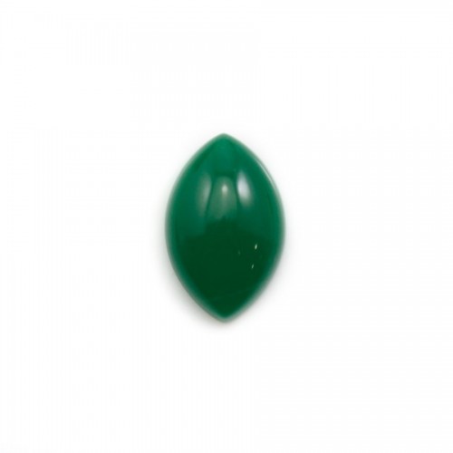 Cabochon d'aventurine verte, qualité A+, de forme ovale pointue, 9*14mm x 1pc