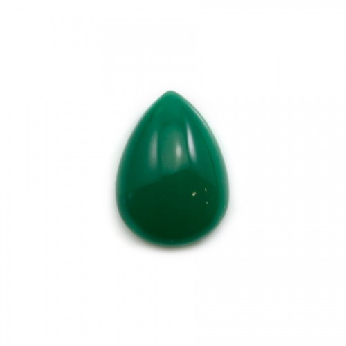Cabochon di avventurina verde, qualità A+, forma a goccia, 10x14 mm x 1 pz