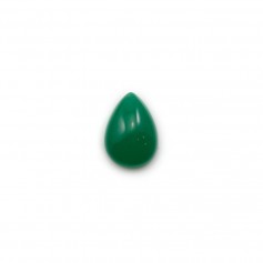 Cabochão aventurino verde, qualidade A+, forma de gota, 7x10mm x 1pc