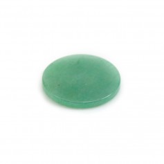 Aventurine cabochon, in round and flat shape, 25mm x 1pc