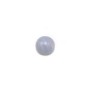 Blue chalcedony cabochon, in round shape, 6mm x 4pcs