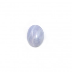 Chalcedony oval cabochon 7x9mm x 1pc