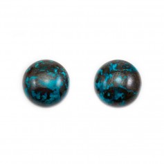 Cabochon Chrysocolle, forme ronde 14mm x 1pc