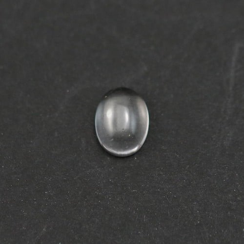 Rock crystal cabochon, oval shape, 6x8mm x 4pcs