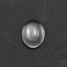 Cabochon de cristal de roche, de forme ovale, 10x12mm x 2pcs