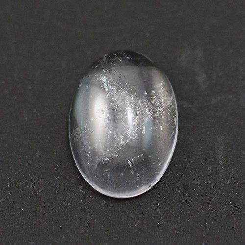 Cabochon in cristallo di rocca, forma ovale, 13x18 mm x 1 pz