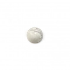 Howlite cabochon, in round shape, 6mm x 4pcs