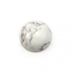 Howlite cabochon, in round shape, 14mm x 2pcs
